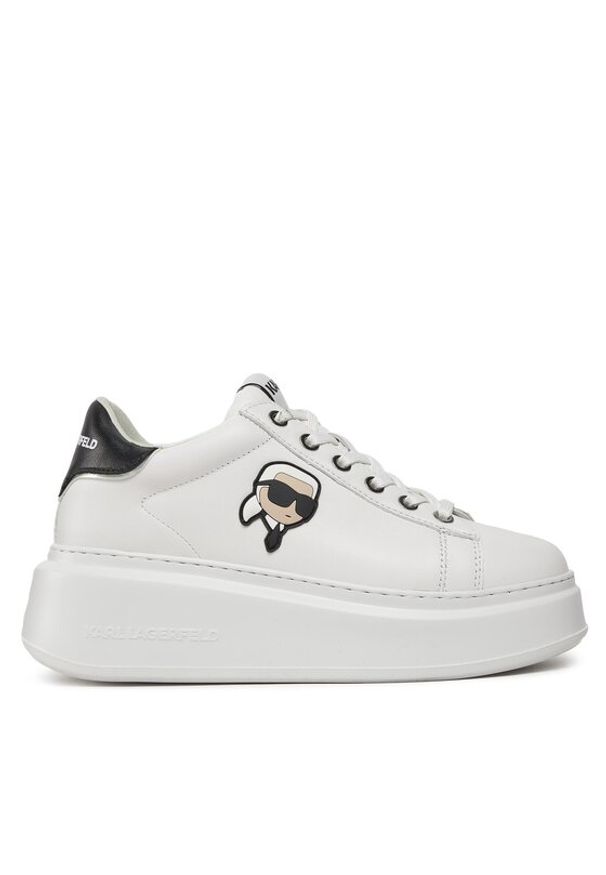 Karl Lagerfeld - KARL LAGERFELD Sneakersy KL63530N Biały. Kolor: biały. Materiał: skóra