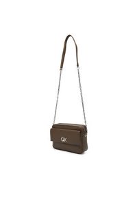 Calvin Klein Torebka Ck Pocket Camera Bag K60K613089 Brązowy. Kolor: brązowy. Materiał: skórzane