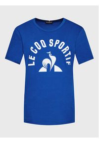 Le Coq Sportif T-Shirt Unisex 2220665 Niebieski Regular Fit. Kolor: niebieski. Materiał: bawełna