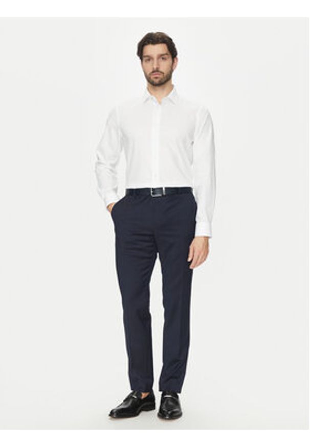 Michael Kors Koszula MK0DS01501 Biały Slim Fit. Kolor: biały. Materiał: bawełna