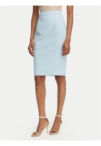 Maryley Spódnica mini 26EB710/43MA Niebieski jasny Regular Fit. Kolor: niebieski. Materiał: syntetyk #1