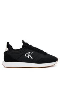Calvin Klein Jeans Sneakersy Retro Runner Lace Up Sock YW0YW02060 Czarny. Kolor: czarny. Materiał: materiał #1