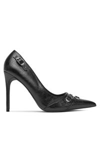 DeeZee Szpilki Q93079-2 Czarny. Kolor: czarny. Materiał: skóra. Obcas: na szpilce #1