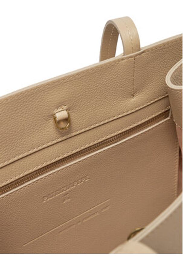 Patrizia Pepe Torebka 8BA172/L001-B732 Beżowy. Kolor: beżowy. Materiał: skórzane