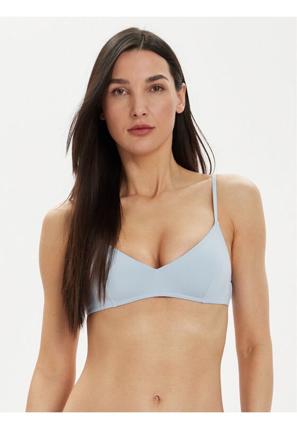TOMMY HILFIGER - Tommy Hilfiger Góra od bikini UW0UW05307 Błękitny. Kolor: niebieski. Materiał: syntetyk