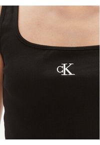 Calvin Klein Jeans Top J20J223192 Czarny Relaxed Fit. Kolor: czarny. Materiał: bawełna