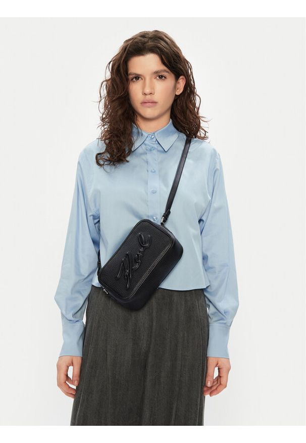 Karl Lagerfeld - KARL LAGERFELD Torebka A1W30040 Czarny. Kolor: czarny. Materiał: skórzane