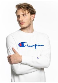 Bluza męska Champion Premium Reverse Weave Fleece Sweatshirt (215160-WW001). Kolor: biały. Materiał: materiał. Styl: sportowy, elegancki #2