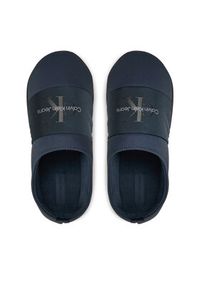 Calvin Klein Jeans Kapcie Home Slipper Mono YM0YM00840 Granatowy. Kolor: niebieski. Materiał: skóra #5