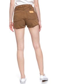 Wrangler - WRANGLER THE SHORT SADDLE BROWN W27XRJ248. Kolor: brązowy