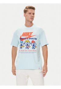 Nike T-Shirt HJ0754 Błękitny Regular Fit. Kolor: niebieski. Materiał: bawełna