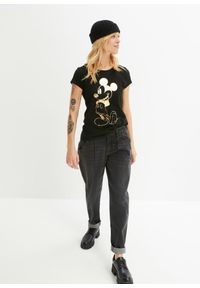 bonprix - Bluza z nadrukiem Myszki Miki. Kolor: czarny. Wzór: nadruk #3