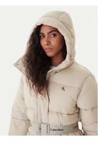 Calvin Klein Jeans Kurtka zimowa LV047D507G Beżowy Regular Fit. Kolor: beżowy. Materiał: syntetyk. Sezon: zima #5