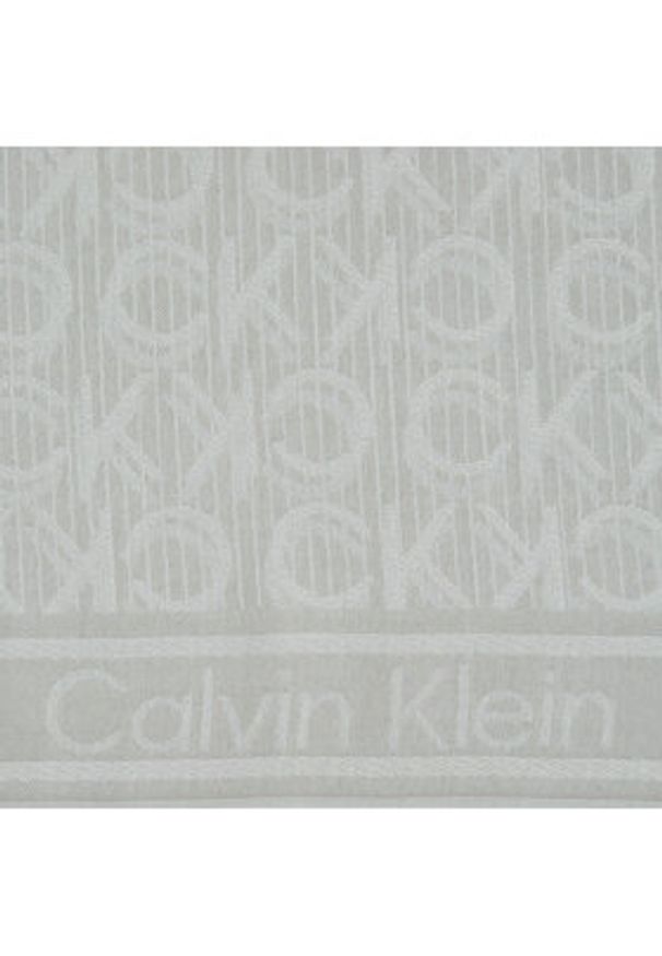 Calvin Klein Chusta Monogram Jacquard K60K608779 Szary. Kolor: szary. Materiał: materiał