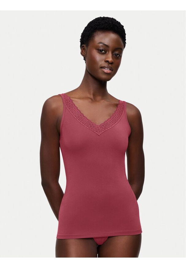 Triumph Top Feel Of Modal 10221637 Różowy Slim Fit. Kolor: różowy