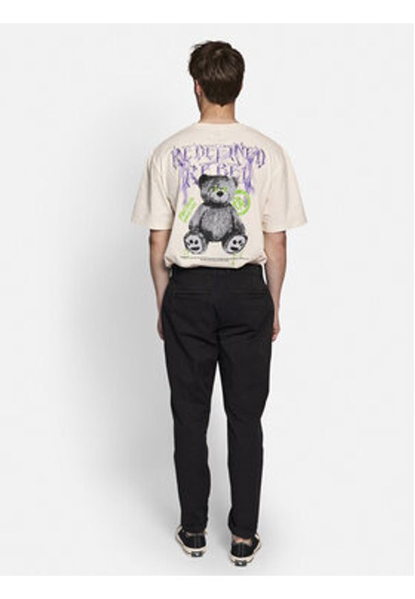 Redefined Rebel Spodnie dzianinowe Aron 226019 Czarny Regular Fit. Kolor: czarny. Materiał: bawełna