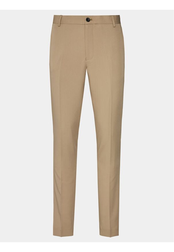 Lindbergh Chinosy 30-006900 Beżowy Slim Fit. Kolor: beżowy. Materiał: syntetyk