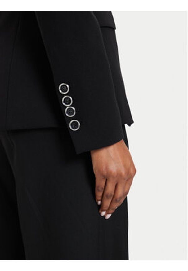 Pinko Marynarka Signum 100254 A24C Czarny Regular Fit. Kolor: czarny. Materiał: wiskoza