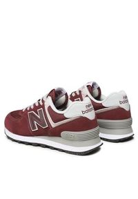 New Balance Sneakersy WL574EVM Bordowy. Kolor: czerwony. Materiał: zamsz, skóra. Model: New Balance 574 #4