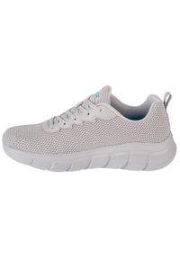 skechers - Buty do chodzenia męskie Skechers 118106LTGY. Zapięcie: sznurówki. Kolor: wielokolorowy, szary. Materiał: materiał, syntetyk, tkanina. Szerokość cholewki: normalna. Sport: turystyka piesza