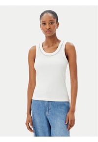 Marella Top Dede 2515941032 Écru Regular Fit. Materiał: bawełna