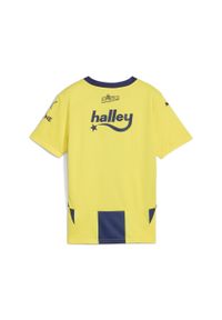 Puma - Młodzieżowa koszulka domowa Fenerbahçe SK 24/25 PUMA Speed Yellow Blue Violet. Kolor: niebieski, wielokolorowy, żółty. Sport: piłka nożna