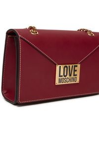 Love Moschino - LOVE MOSCHINO Torebka JC4073PP1LLG155A Bordowy. Kolor: czerwony. Materiał: skórzane #6