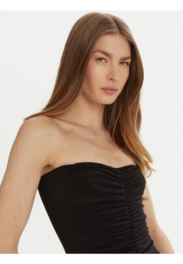 NORMA KAMALI Sukienka koktajlowa KK1243PLD89001 Czarny Slim Fit. Kolor: czarny. Materiał: syntetyk. Styl: wizytowy