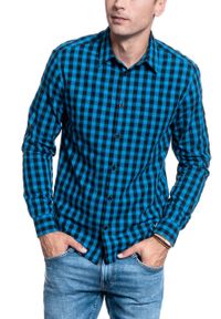 Wrangler - MĘSKA KOSZULA WRANGLER LS 1 PKT SHIRT DIRECTOIRE BLUE W5A14MXKL 112129960 #8