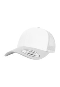 FLEXFIT - Retro Trucker Cap. Kolor: biały, wielokolorowy, szary. Styl: retro