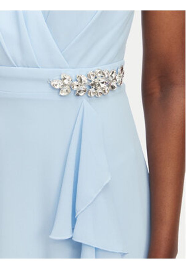 Artigli Sukienka wieczorowa ACAB004498 Niebieski jasny Regular Fit. Kolor: niebieski. Materiał: syntetyk. Styl: wizytowy