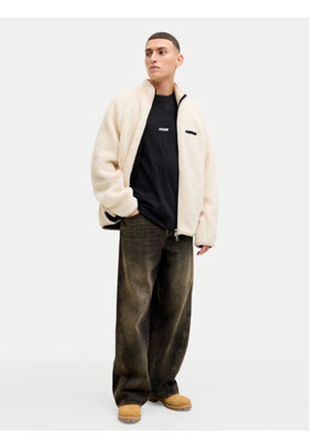 Jack & Jones T-Shirt Club 12289842 Czarny Relaxed Fit. Kolor: czarny. Materiał: bawełna