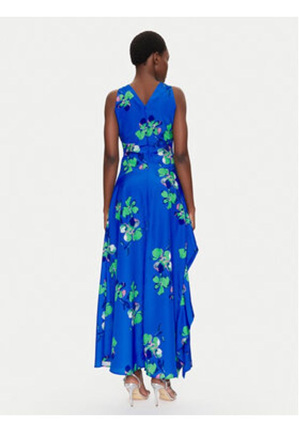 Morgan Sukienka wieczorowa 251-RENZO.F Niebieski Regular Fit. Kolor: niebieski. Materiał: syntetyk. Styl: wizytowy