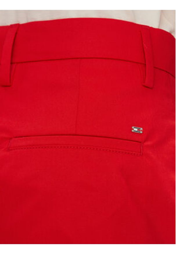 TOMMY HILFIGER - Tommy Hilfiger Szorty materiałowe WW0WW41769 Czerwony Regular Fit. Kolor: czerwony. Materiał: bawełna, lyocell