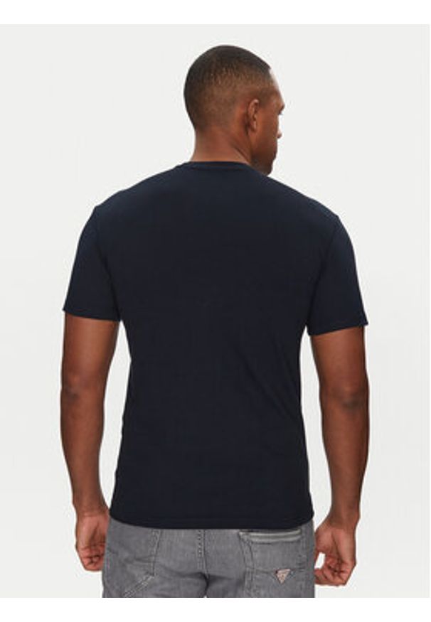 Emporio Armani Underwear T-Shirt EM000379 AF10785 UB102 Granatowy Slim Fit. Kolor: niebieski. Materiał: bawełna