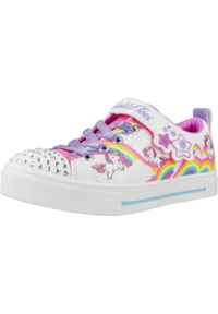 skechers - Tenisówki Skechers Model Twinkle Toes: Twinkle Spark Kolor Biały. Kolor: biały. Materiał: syntetyk, tkanina. Model: Skechers Sport. Sport: turystyka piesza