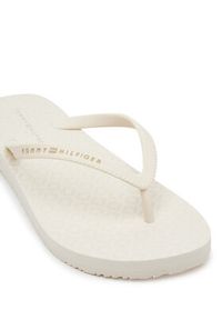 TOMMY HILFIGER - Tommy Hilfiger Japonki Hilfiger Strap Beach Sandal FW0FW08736 Écru. Materiał: materiał