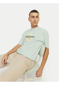 Jack & Jones - Jack&Jones T-Shirt Lafayette 12250436 Zielony Relaxed Fit. Kolor: zielony. Materiał: bawełna #5