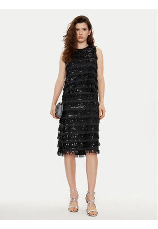 JOOP! Spódnica midi 30044815 Czarny Regular Fit. Kolor: czarny. Materiał: syntetyk