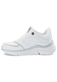 Big-Star - Białe Sneakersy Big Star Damskie Sportowe Buty. Kolor: biały. Materiał: skóra ekologiczna, materiał. Szerokość cholewki: normalna. Obcas: na platformie. Styl: sportowy