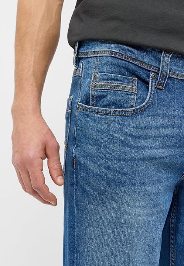 Mustang - Męskie Spodnie Jeansowe MUSTANG Washington Straight Denim Blue 1015520 5000 403