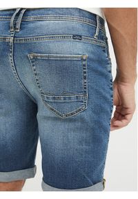 Blend Szorty jeansowe 20713326 Niebieski Slim Fit. Kolor: niebieski. Materiał: bawełna