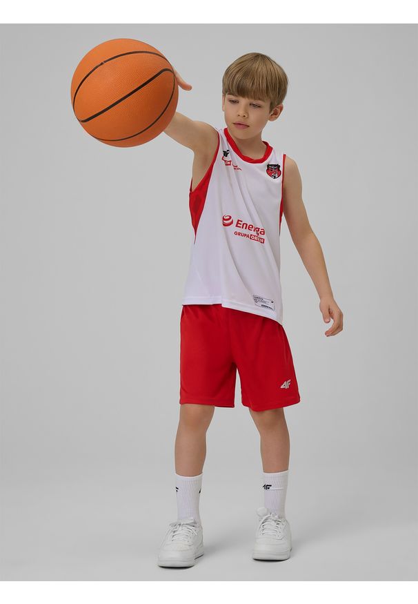 4f - 4F Koszulka meczowa replika domowa z sezonu 2024/25 dziecięca 4F x MMKS Katarzynki Toruń - multikolor 98/104. Typ kołnierza: dekolt w serek. Kolor: wielokolorowy. Materiał: włókno, dzianina, syntetyk, materiał. Wzór: aplikacja, gładki, ze splotem. Sezon: lato. Sport: fitness, koszykówka