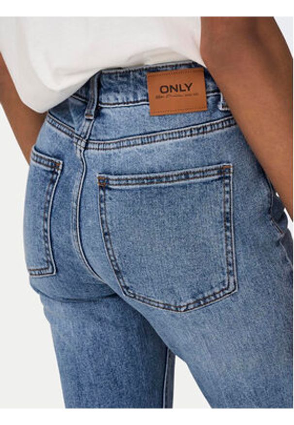 only - ONLY Jeansy Emily 15195573 Niebieski Straight Fit. Kolor: niebieski