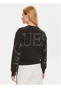 Guess Bluza W4YQ17 KC8I0 Czarny Regular Fit. Kolor: czarny. Materiał: bawełna #4