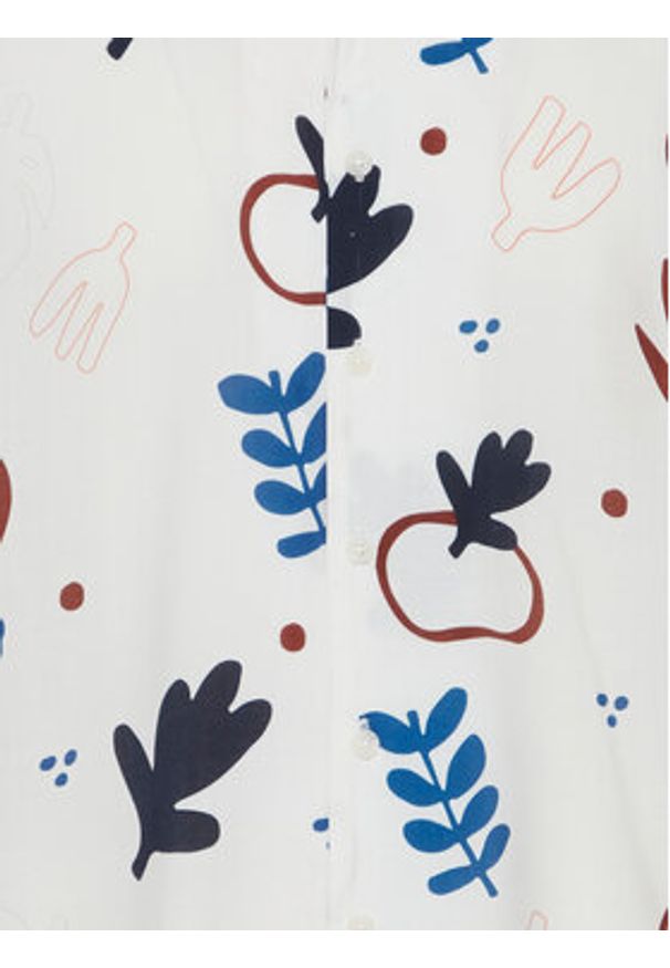 Blend Koszula 20715167 Biały Regular Fit. Kolor: biały. Materiał: wiskoza