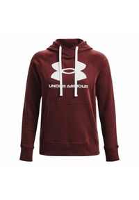 Under Armour - Bluza z kapturem Damska Rival Fleece. Typ kołnierza: kaptur. Kolor: biały, wielokolorowy