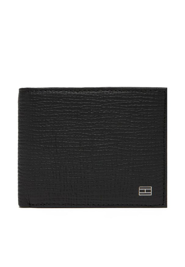 TOMMY HILFIGER - Tommy Hilfiger Duży Portfel Męski Th Flag Mini Cc Wallet AM0AM13708 Czarny. Kolor: czarny. Materiał: skóra