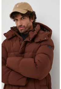 Hetrego kurtka puchowa męska kolor brązowy zimowa. Kolor: brązowy. Materiał: puch. Sezon: zima #6
