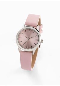 Zegarek na rękę bonprix perłowy jasnoróżowy. Kolor: różowy #2